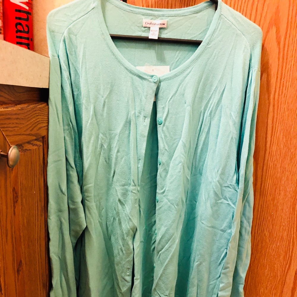 Aqua cardigan